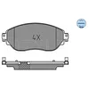 Image de MEYLE Plaquettes de frein avant (jeu) 0252208718