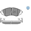 Image de MEYLE Jeu de garnitures de frein, frein à disque 0252323417/W Compatible avec: CHEVROLET EPICA, EVANDA, LACETTI, LACETTI Kombi, LACETTI Stufenheck, NUBIRA Kombi, NUBIRA Stufenheck