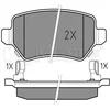 Image de Meyle 0252341715/W Motorcraft Kit de plaquettes de frein, frein à disque