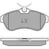 Image de MEYLE Jeu de garnitures de frein, frein à disque 0252340919 Vorderachse | Compatible avec: CITROËN C2, C3 I, C3 Pluriel