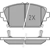 Image de MEYLE Plaquettes de freins Avant avec indicateur d'usure Épaisseur 16,5mm 025 230 9416/W Compatible avec NISSAN ALMERA TINO V10, HONDA ACCORD VI Coupé CG, MG ZS Berline