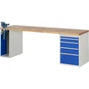 Image de Établi Rau modèle 7511 avec 5 tiroirs et armoire l x p x h 2500x900x840mm