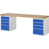 Image de Établi Rau modèle 7510 avec 8 tiroirs l x p x h 2500x900x840mm