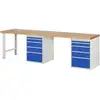 Image de Rau Werkbank 7511A8, L3000xP700xH890mm, 10x tiroirs-TA