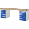 Image de Établi Rau modèle 7515 avec 12 tiroirs l x p x h 2500x900x840mm