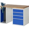 Image de Établi Rau modèle 7510 avec 4 tiroirs et armoire l x p x h 1250x700x840mm