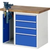 Image de Établi Rau modèle 7510 avec 4 tiroirs et armoire l x p x h 1000x700x840mm