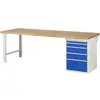 Image de Rau Werkbank 7511A1, L2500xP900xH890mm, 5x tiroirs-TA