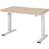 Image de Rau Cosmetics 08-WT-125-080-B Table de Travail Réglable Électriquement en Hauteur Adlatus 300, Plateau en Hêtre Massif, 1250mm x 720mm - 1120mm x 800mm