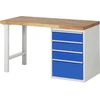 Image de Établi Rau modèle 7510 avec 4 tiroirs l x p x h 1500x700x840mm
