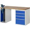 Image de Établi Rau modèle 7510 avec 4 tiroirs et armoire LxPxH 1500x700x840mm
