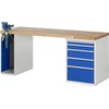 Image de Établi Rau modèle 7511 avec 5 tiroirs et armoire LxPxH 2000x700x840mm