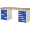 Image de Établi Rau modèle 7820, L 3000 x P 700 x H 840mm
