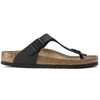 Image de Birkenstock pour femme. 43693 Sandales Gizeh Birko-Flor (Coupe Étroite) noir (37), Plat, Aucun, Casuel