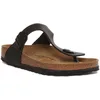 Image de Birkenstock Gizeh Sandales à talon ouvert unisexes pour adulte - Noir - Noir , 44 EU EU