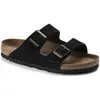Image de Sandales Arizona Suède et Nubuck - Collection Adulte - BIRKENSTOCK Noir 37