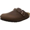 Image de Birkenstock Boston Cuir Gras 860131, Chaussures mixte adulte - Marron(Havane), 42EU