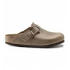 Image de Birkenstock unisex. 960813 Sabots Boston Leo (Coupe Étroite) marron (41), Plat, Aucun, Casuel