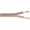 Image de Goobay 15120 Câble de Haut-Parleur Transparent CU, 50m Longueur de Câble, Section 2 x 0.5mm², 4.4mm Diamètre