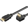 Image de Goobay 31920 Câble High Speed HDMI avec Ethernet, Doré, Noir, 1m Longueur de Câble, 6mm Diamètre
