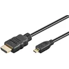 Image de Wentronic Câble HDMI haute vitesse avec Ethernet 3,0 m HDMI A mâle vers HDMI D mâle (Micro) (Import Allemagne)