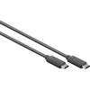 Image de goobay 38872 Câble USB-C USB 3.1 génération 2 5 A Noir 0,5 m