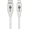 Image de goobay 39448 Lightning - Câble de Charge et de synchronisation USB-C  Blanc 2 m - Câble MFi pour Apple iPhone/iPad Blanc