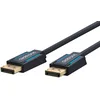 Image de Clicktronic Câble DisplayPort 1.4 avec DisplayPort mâle vers DP mâle / 4320p / 8k / 60 Hz / 2160p / 4K / 120 Hz/UHD/Full HD/pour moniteur de jeu, carte graphique, ordinateur portable, TV, 1m