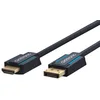Image de Clicktronic Câble DisplayPort HDMI 4k 60 Hz unidirectionnel avec amplificateur de signal - Câble adaptateur DP 1.4 vers HDMI 2.0 - Câble moniteur Display Port vers HDMI 1m