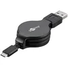 Image de Goobay 45743 Câble de Chargement et de Synchronisation USB-C, Extensible, Noir, 45.2mm Diamètre, 50mm Longueur, 45.2mm Largeur, 19.5mm Hauteur