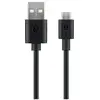 Image de Goobay 46800 Câble de Chargement et de Synchronisation Micro USB, Noir, 1m Longueur de Câble