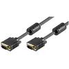 Image de Goobay 50489 Câble de moniteur Full HD SVGA, Doré, Noir, 3m Longueur