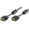Image de Câble de moniteur Full HD SVGA, Doré, Noir, 5m Longueur