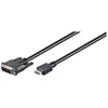 Image de Goobay Câble DVI-D/HDMI, Nickelé, Noir, 1m Longueur de Câble