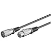 Image de Goobay 50705 Câble de Connexion XLR, Noir, 2m Longueur de Câble
