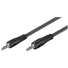 Image de Câble de Connexion Audio AUX, 3.5mm Stéréo, Câble Plat, Noir, 10m Longueur de Câble