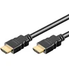 Image de Goobay 51824 Câble HDMI à haute vitesse avec Ethernet : 4K, Ultra-HD, Full HD, 3D, connecteur doré, noir 10,0 m