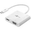 Image de goobay 52418 Adaptateur multiport USB-C vers HDMI + VGA + USB-C Power Delivery 100 W avec connecteur Audio 3,5 mm pour Casque/Microphones