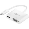 Image de goobay 52430 Adaptateur multiport USB-C vers HDMI + VGA - Résolution jusqu'à 4 k*2 k@60 Hz (HDMI) / 1920 x 1080 p@60 Hz (VGA) - Miroir sur jusqu'à 3 écrans