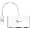 Image de Goobay 62100 Usb-C Adaptateur Multiport Vga, Pd, Blanc
