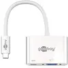 Image de Goobay 62107 Usb-C Adaptateur Vga, Pd, Blanc