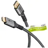 Image de goobay 65269 DisplayPort 1.2 vers HDMI 2.0 / Résolutions jusqu'à 4K @ 50/60 Hz/Taux de transfert de données de 18 Gbit/s/Le câble est directionnel/Gris / 2m