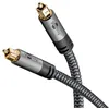 Image de goobay 65307 Câble audio optique Toslink 5 m/Compatible avec barre de son, système stéréo, home cinéma, PS4, Xbox/Fibre de verre/Connexion dorée