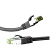 Image de goobay 66724 Câble patch RJ45, Cat 8.1, câble réseau, Ethernet, câble Playstation, câble Xbox, câble LAN, DSL, Highspeed, connecteur RJ45, noir, 5 mètres