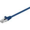 Image de Goobay 68053 CAT 5e Câble de Liaison, SF/UTP, Bleu, 0.5m Longueur de Câble