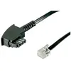Image de Goobay 68535 Câble de Connexion TAE-F, Universal-Pin Out, Noir, 3m Longueur