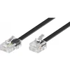 Image de Goobay Câble de connexion RJ45-RJ11 15m, noir, mâle/mâle 68579