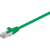 Image de Goobay 68619 CAT 5e Câble de Liaison, F/UTP, Vert, 0.25m Longueur de Câble