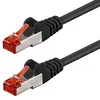 Image de Goobay 68694 CAT 6 Câble de Liaison, S/FTP (PiMF), Noir, 10m Longueur de Câble