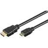 Image de goobay Mini HDMI Kabel 1,5m High Speed - Accessoire pour la technologie de présentation